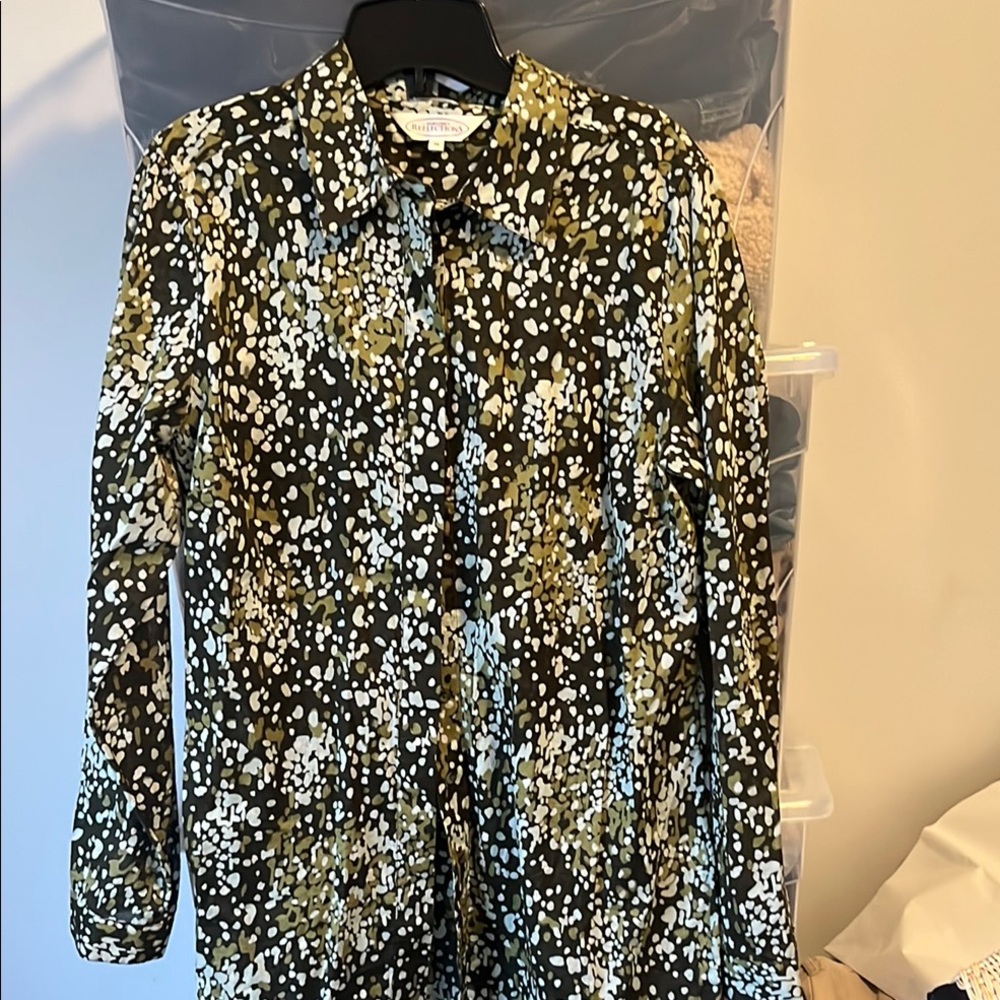 Stylish Speckled Long Sleeve Shirt